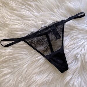 Victoria’s Secret black lace G string